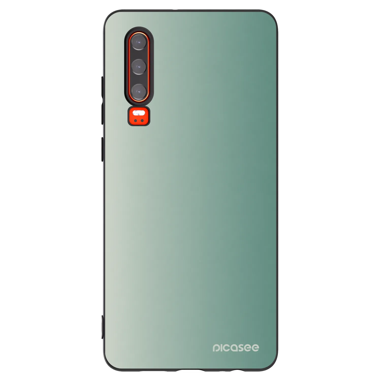Picasee silikonowe czarne etui na Huawei P30 - Misty Sage