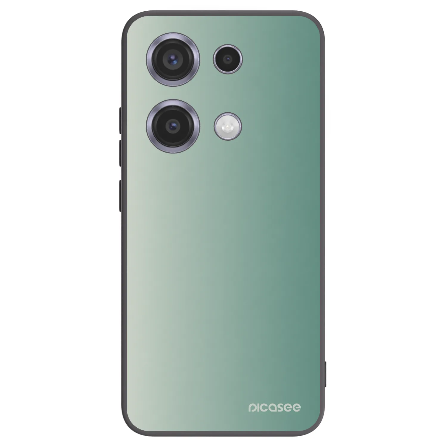 Picasee silikonowe czarne etui na Xiaomi Redmi Note 14S - Misty Sage