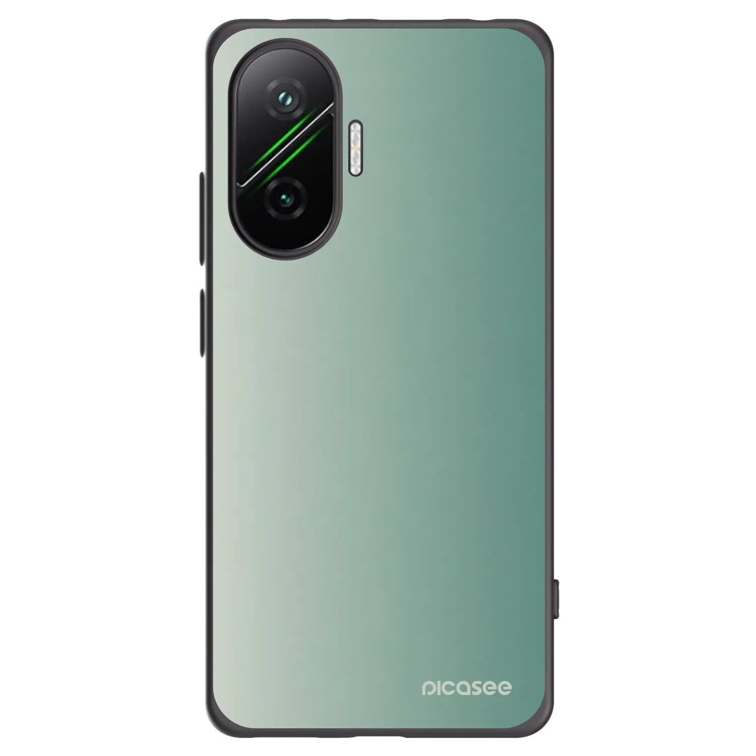 Picasee silikonowe czarne etui na Xiaomi Poco F7 5G - Misty Sage