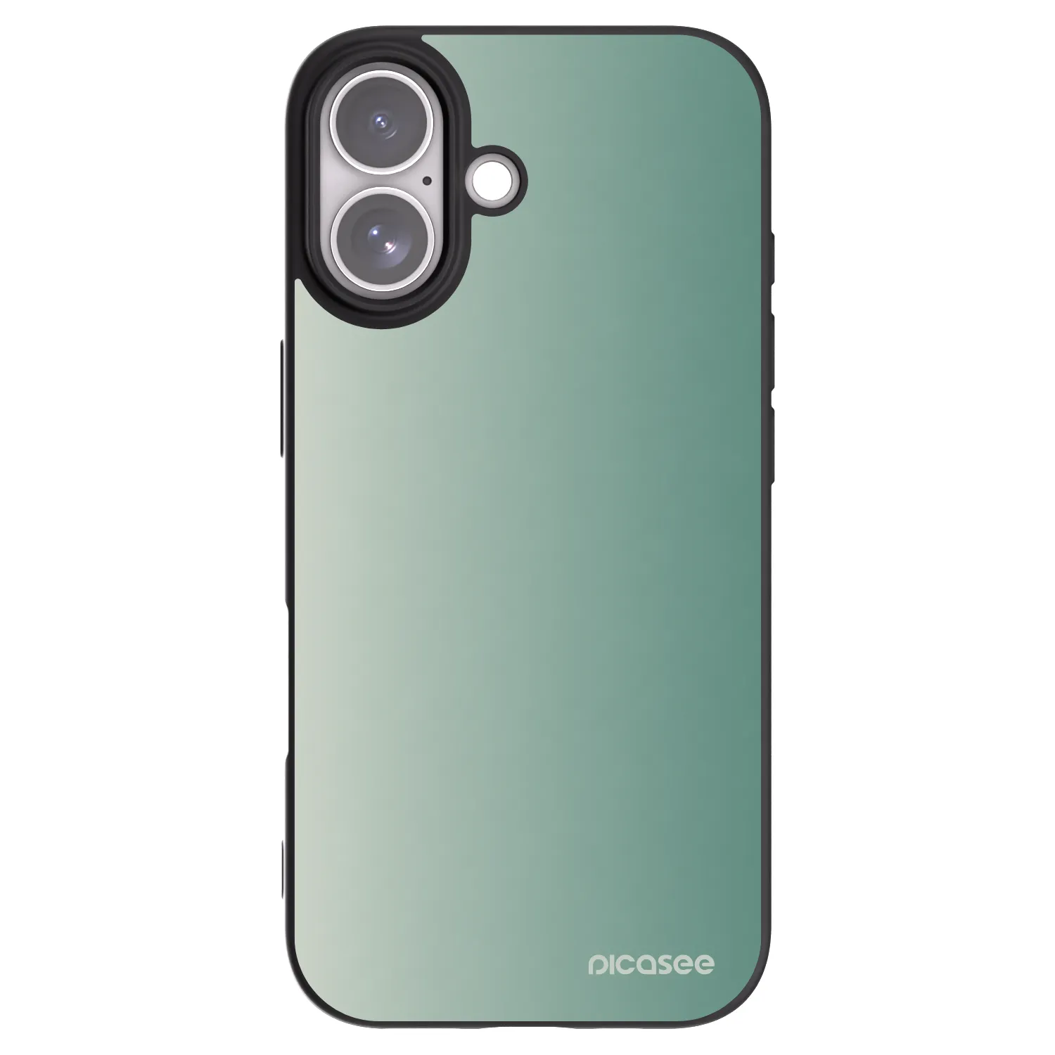 Picasee silikonowe czarne etui na Apple iPhone 17 - Misty Sage