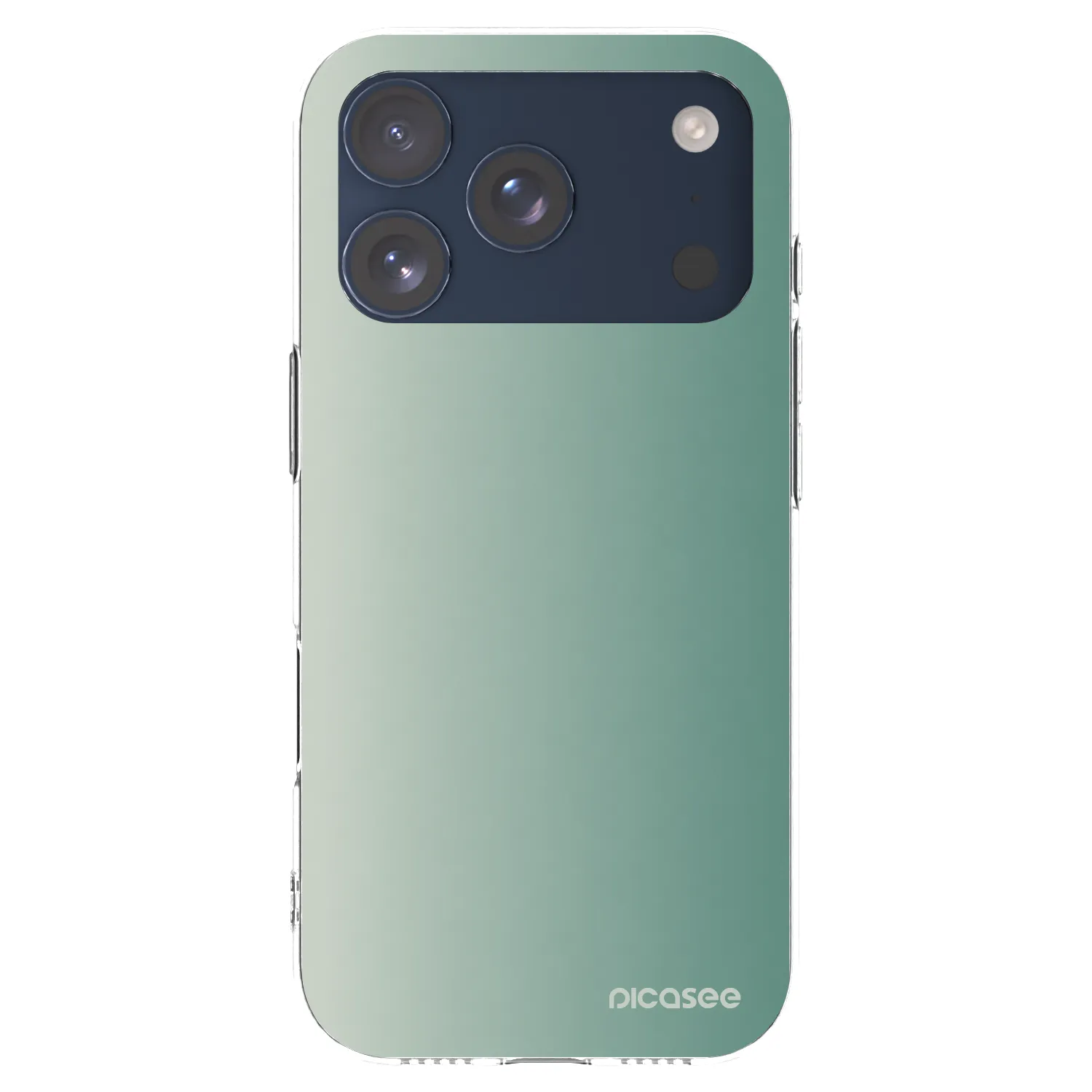 Picasee silikonowe przeźroczyste etui na Apple iPhone 17 Pro - Misty Sage