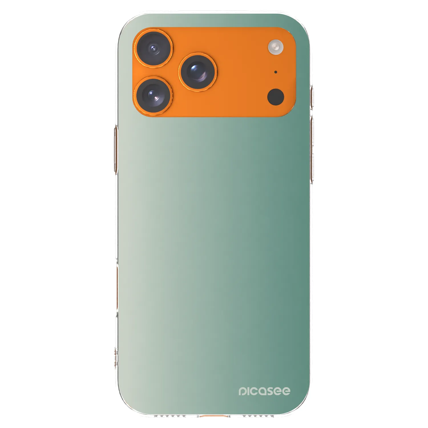 Picasee silikonowe przeźroczyste etui na Apple iPhone 17 Pro Max - Misty Sage