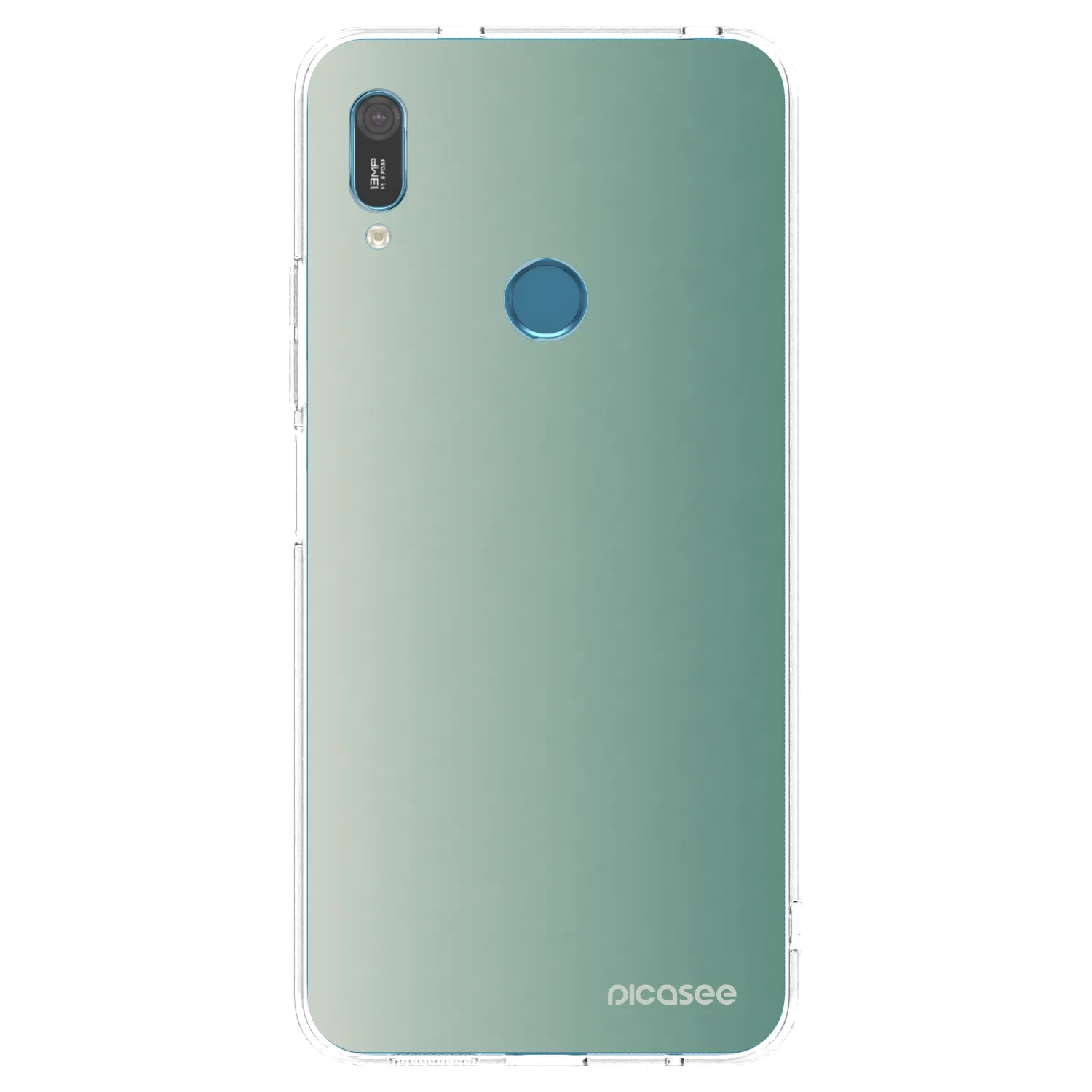 Picasee silikonowe przeźroczyste etui na Huawei Y6 2019 - Misty Sage
