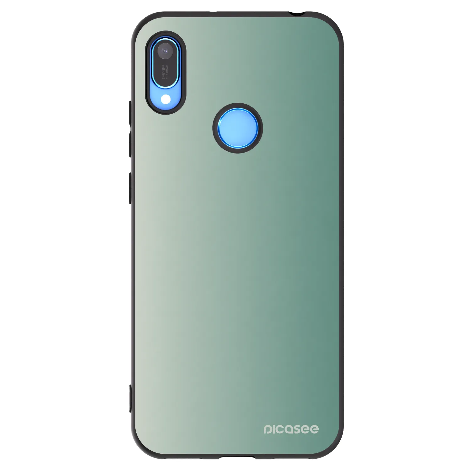 Picasee silikonowe czarne etui na Huawei Y6 2019 - Misty Sage