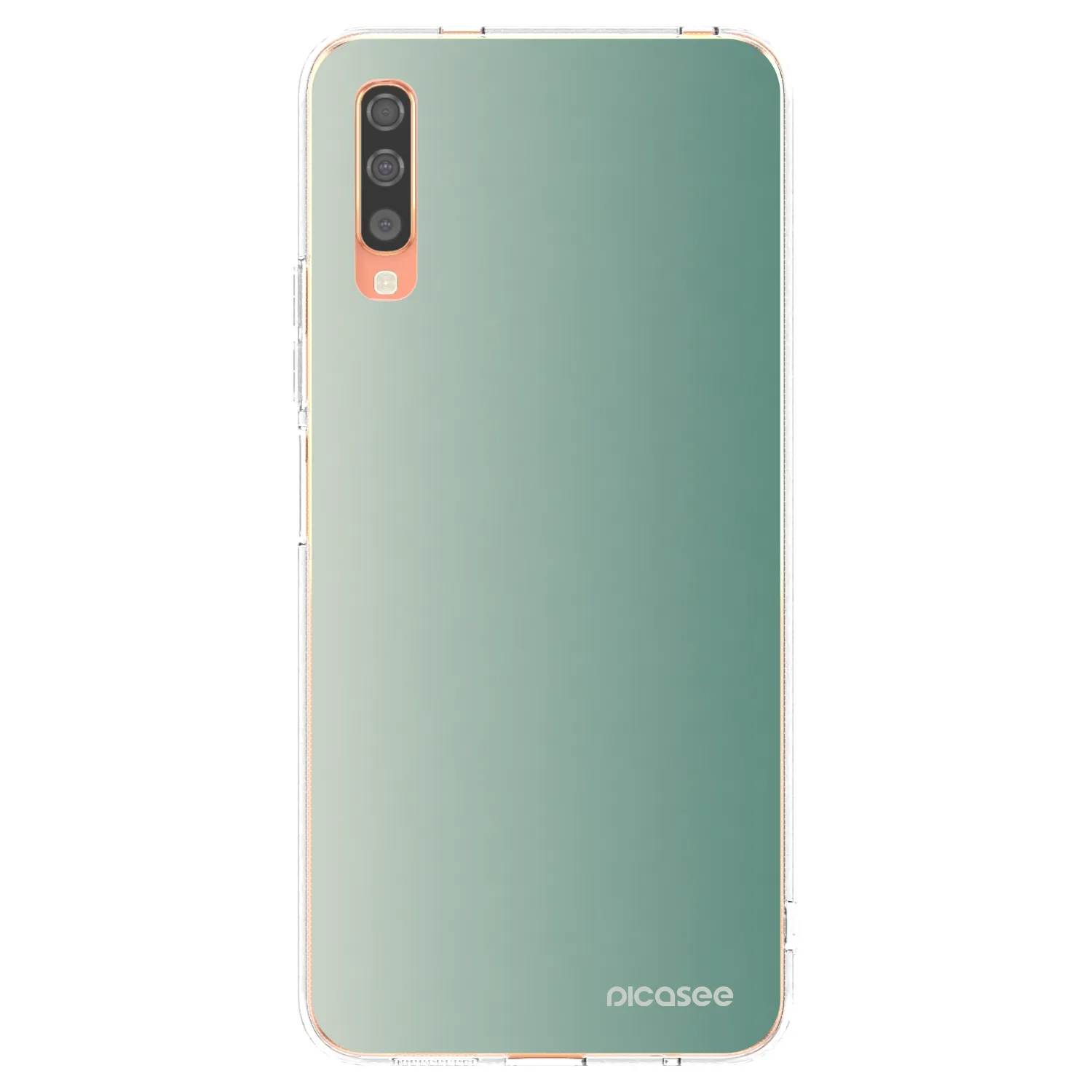 Picasee silikonowe przeźroczyste etui na Samsung Galaxy A70 A705F - Misty Sage