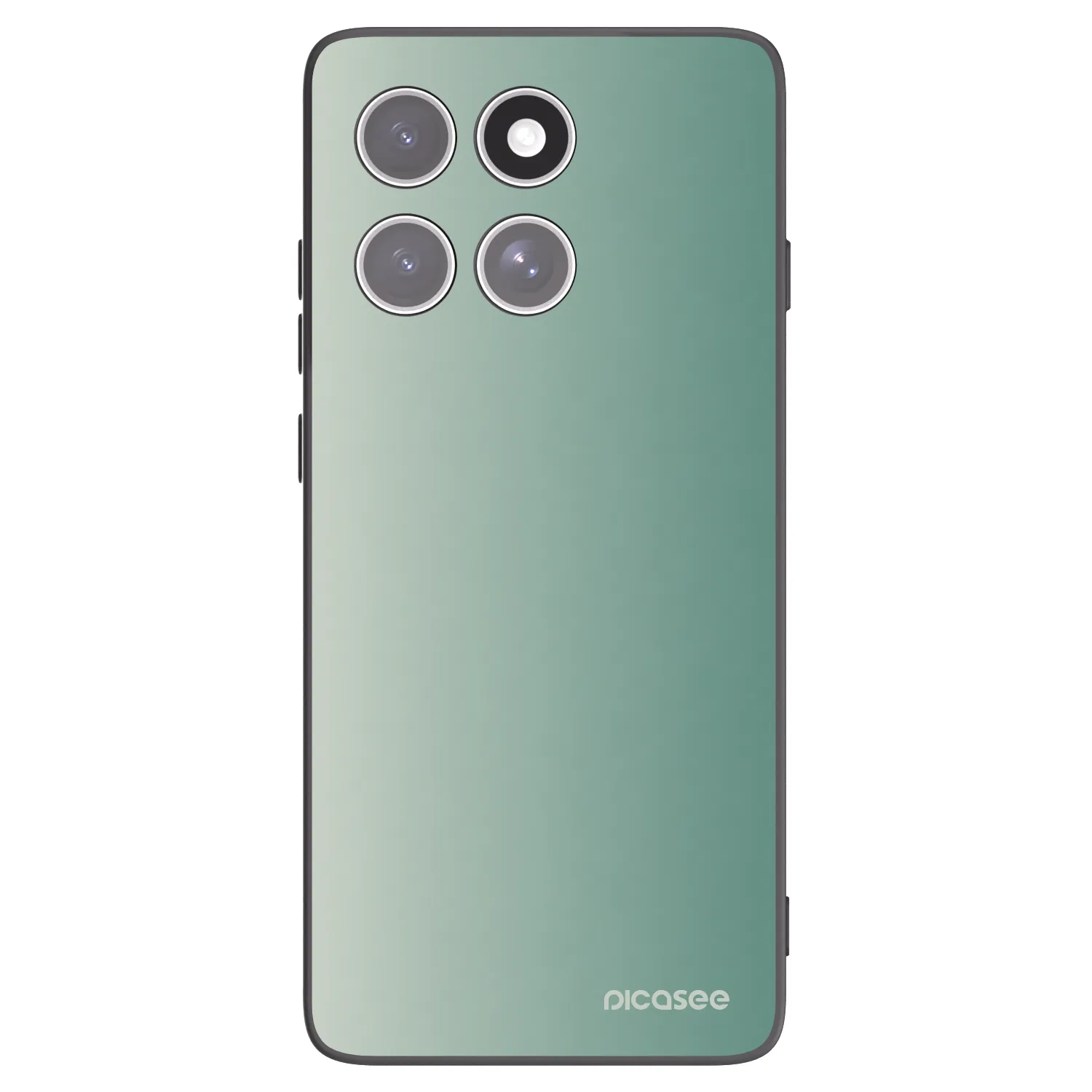 Picasee silikonowe czarne etui na Motorola Edge 60 Pro - Misty Sage