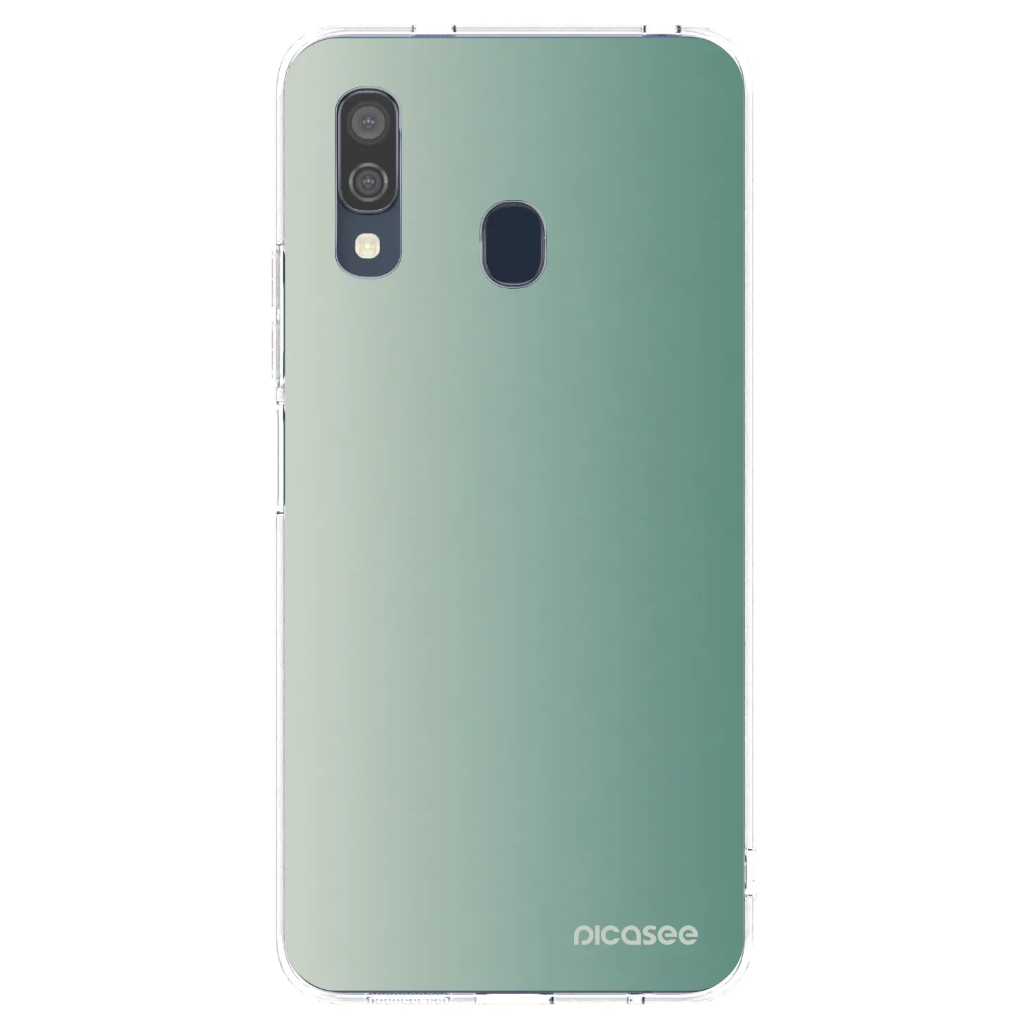 Picasee silikonowe przeźroczyste etui na Samsung Galaxy A40 A405F - Misty Sage