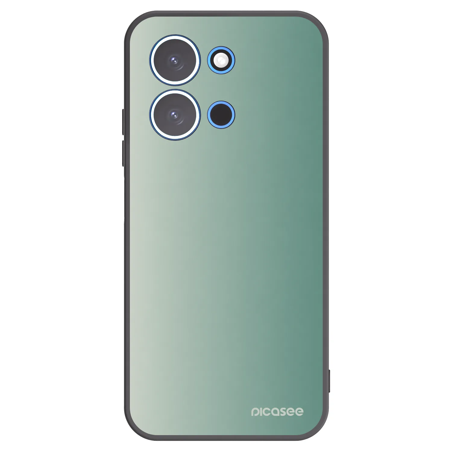 Picasee silikonowe czarne etui na Xiaomi Redmi 15C 4G - Misty Sage