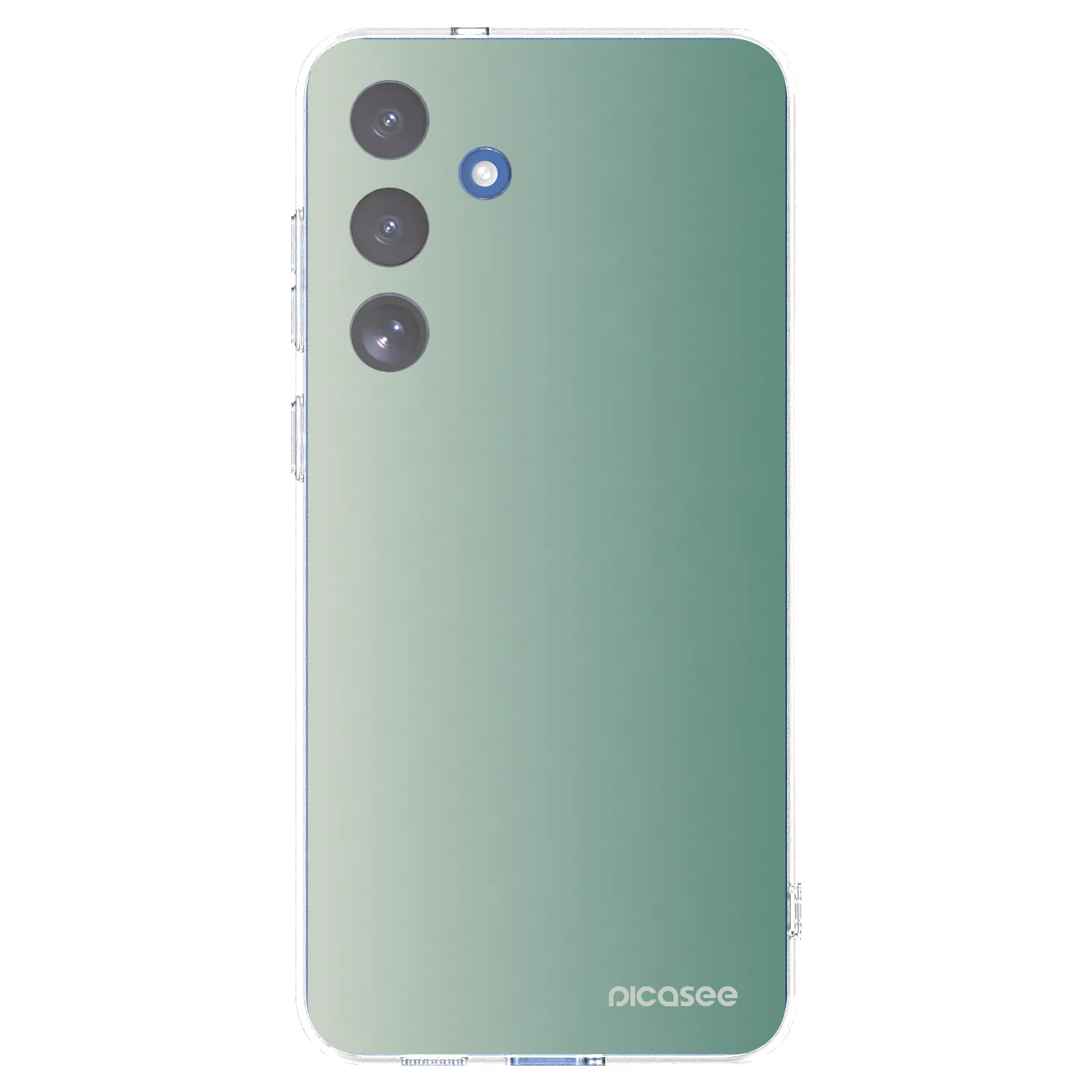 Picasee silikonowe przeźroczyste etui na Samsung Galaxy S25 FE 5G - Misty Sage