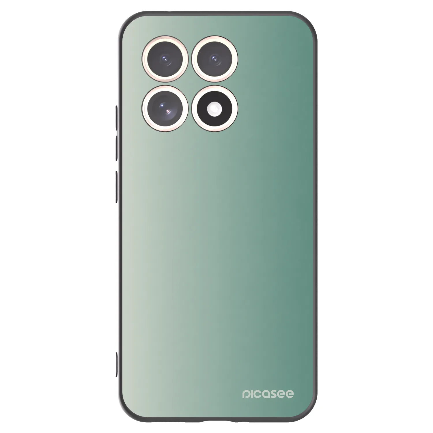 Picasee silikonowe czarne etui na Xiaomi 15T - Misty Sage