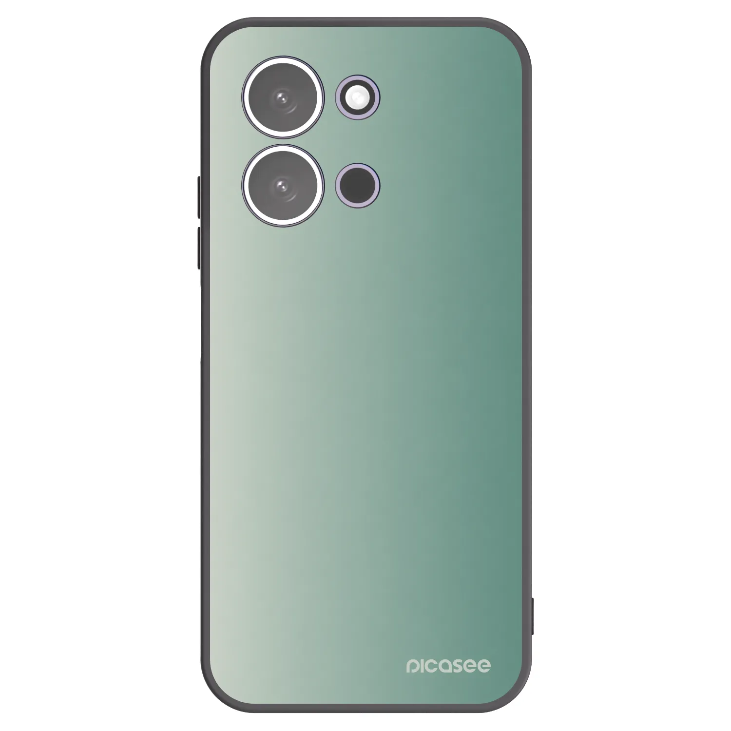 Picasee silikonowe czarne etui na Xiaomi Redmi 15C 5G - Misty Sage