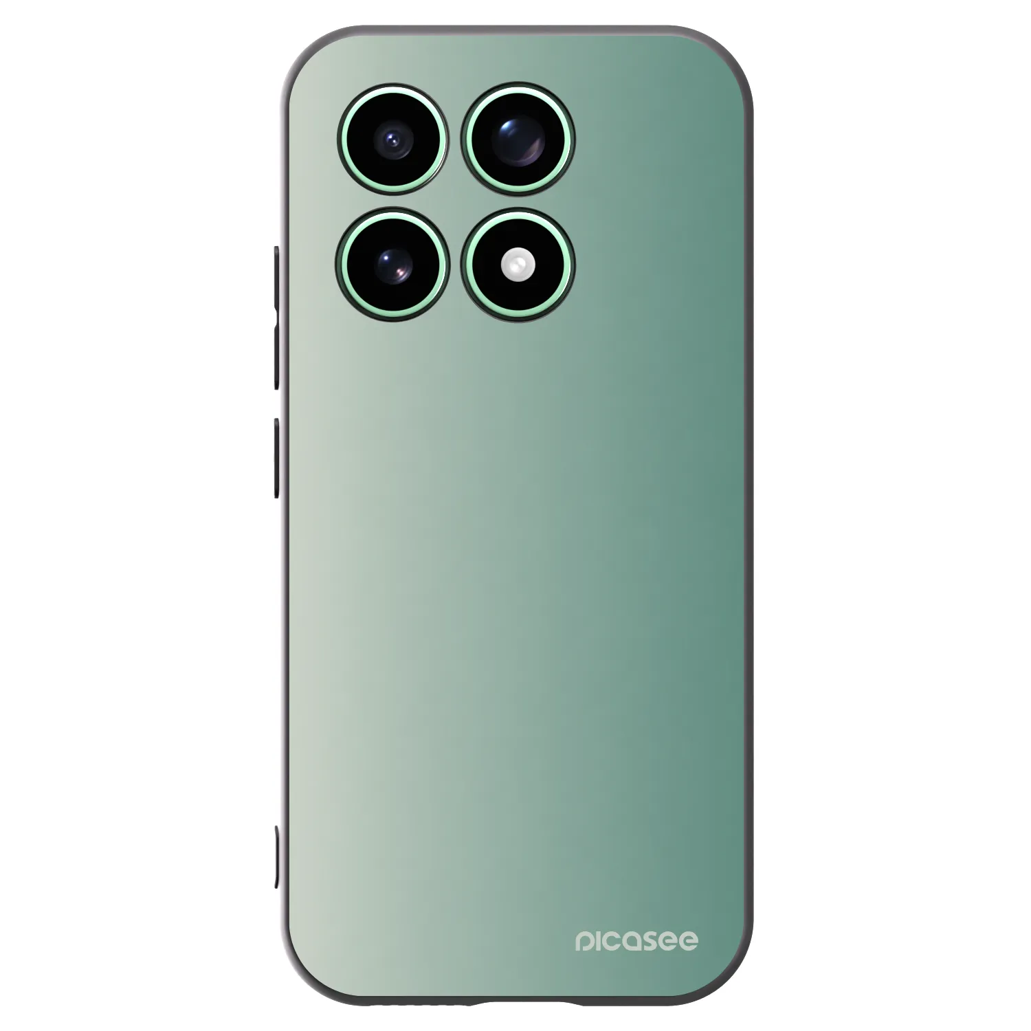 Picasee silikonowe czarne etui na Xiaomi 17 - Misty Sage