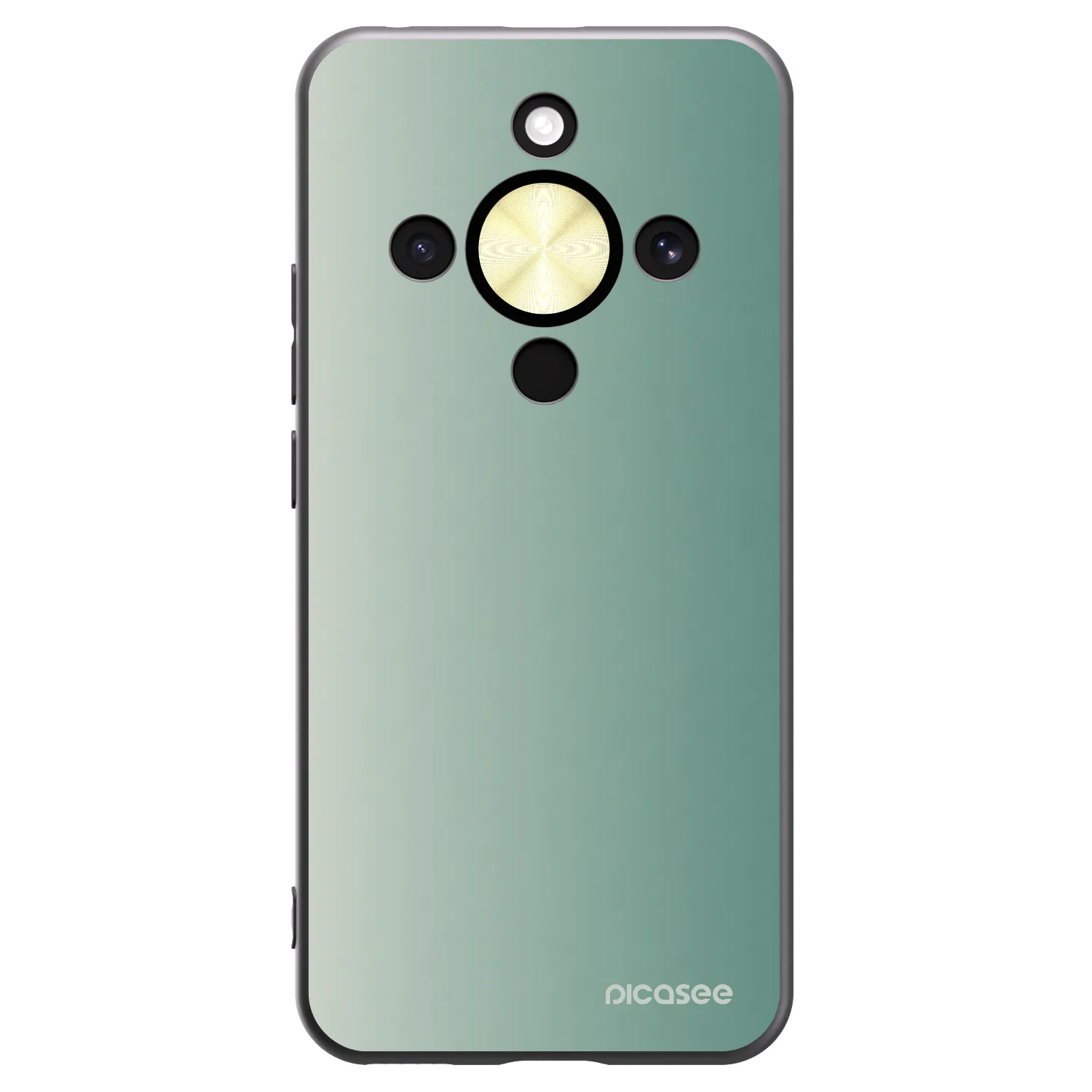Picasee silikonowe czarne etui na Honor Magic8 Lite 5G - Misty Sage