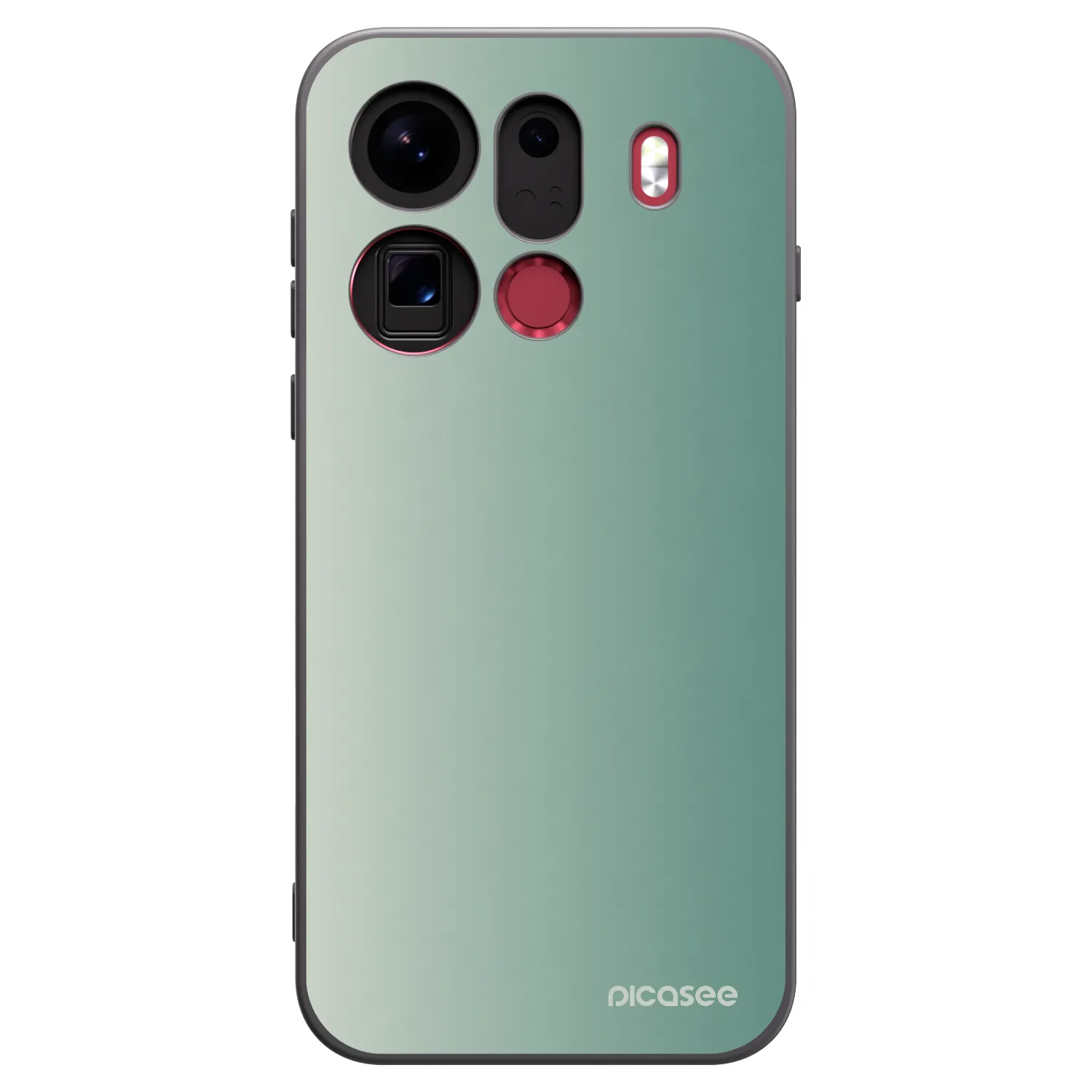 Picasee silikonowe czarne etui na OPPO Find X9 Pro - Misty Sage