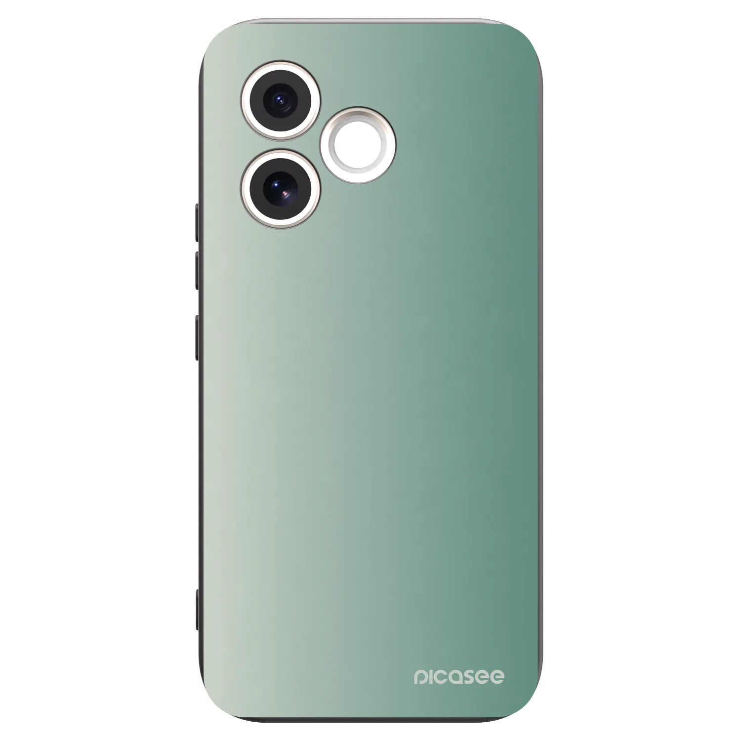 Picasee silikonowe czarne etui na Honor 600 Lite - Misty Sage