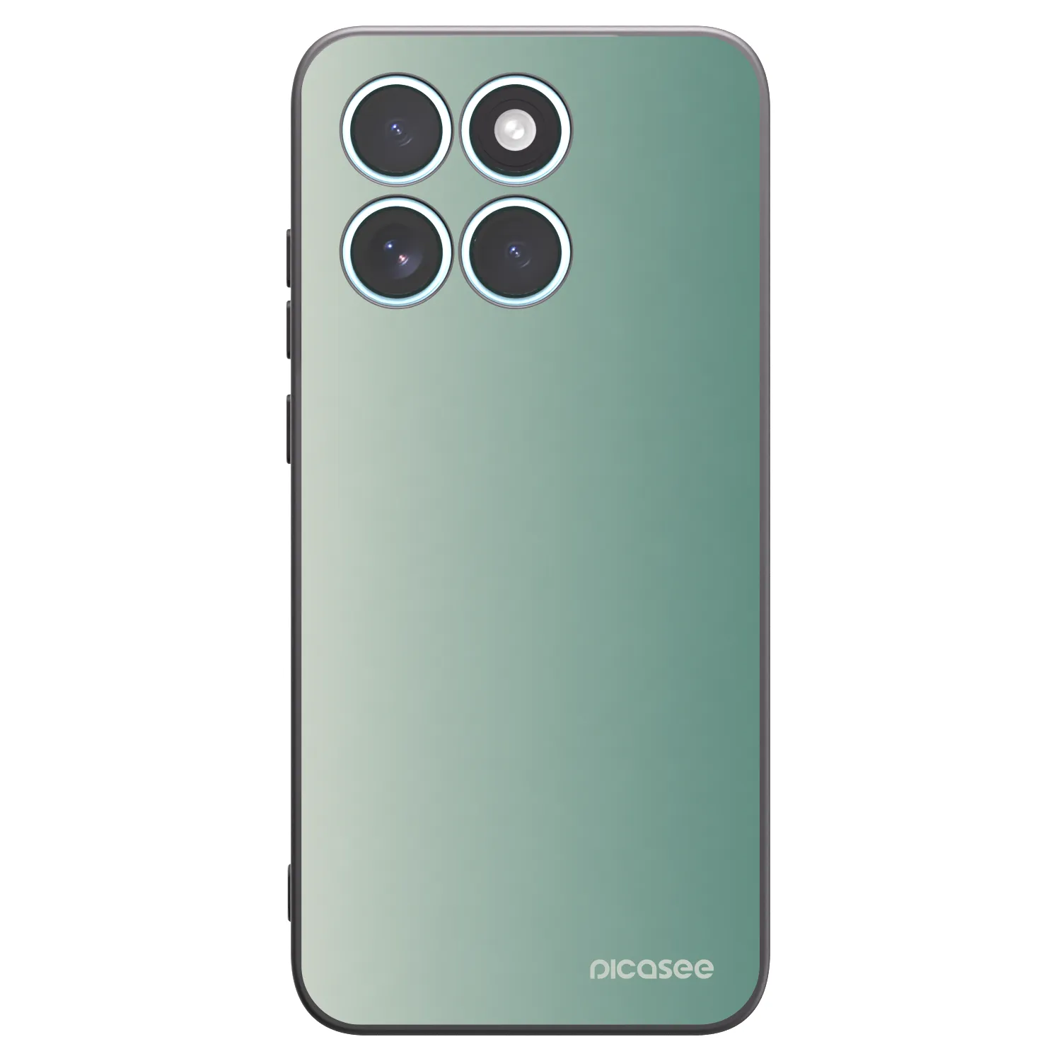 Picasee silikonowe czarne etui na Motorola Edge 70 Fusion - Misty Sage