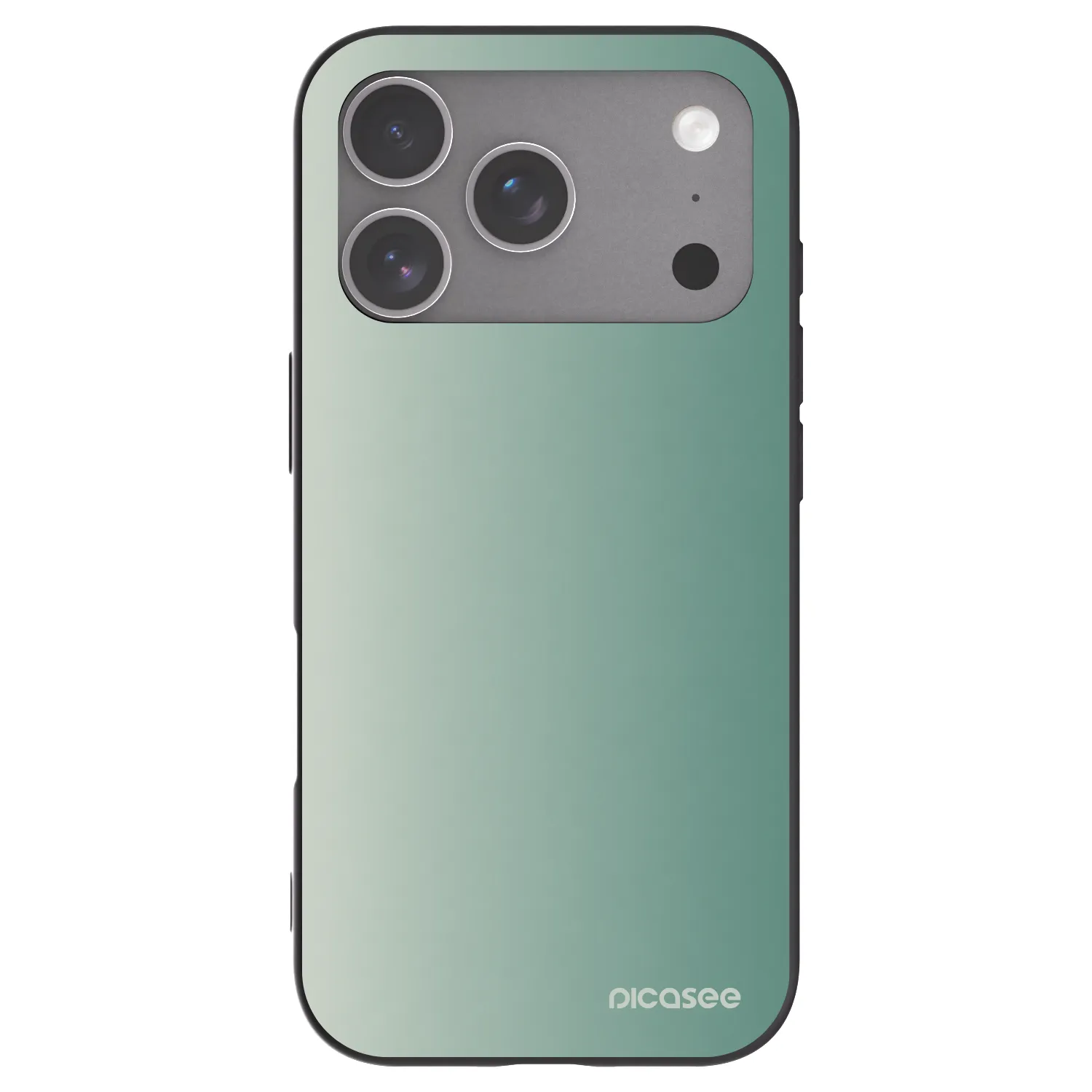 Picasee silikonowe czarne etui na Apple iPhone 18 Pro - Misty Sage