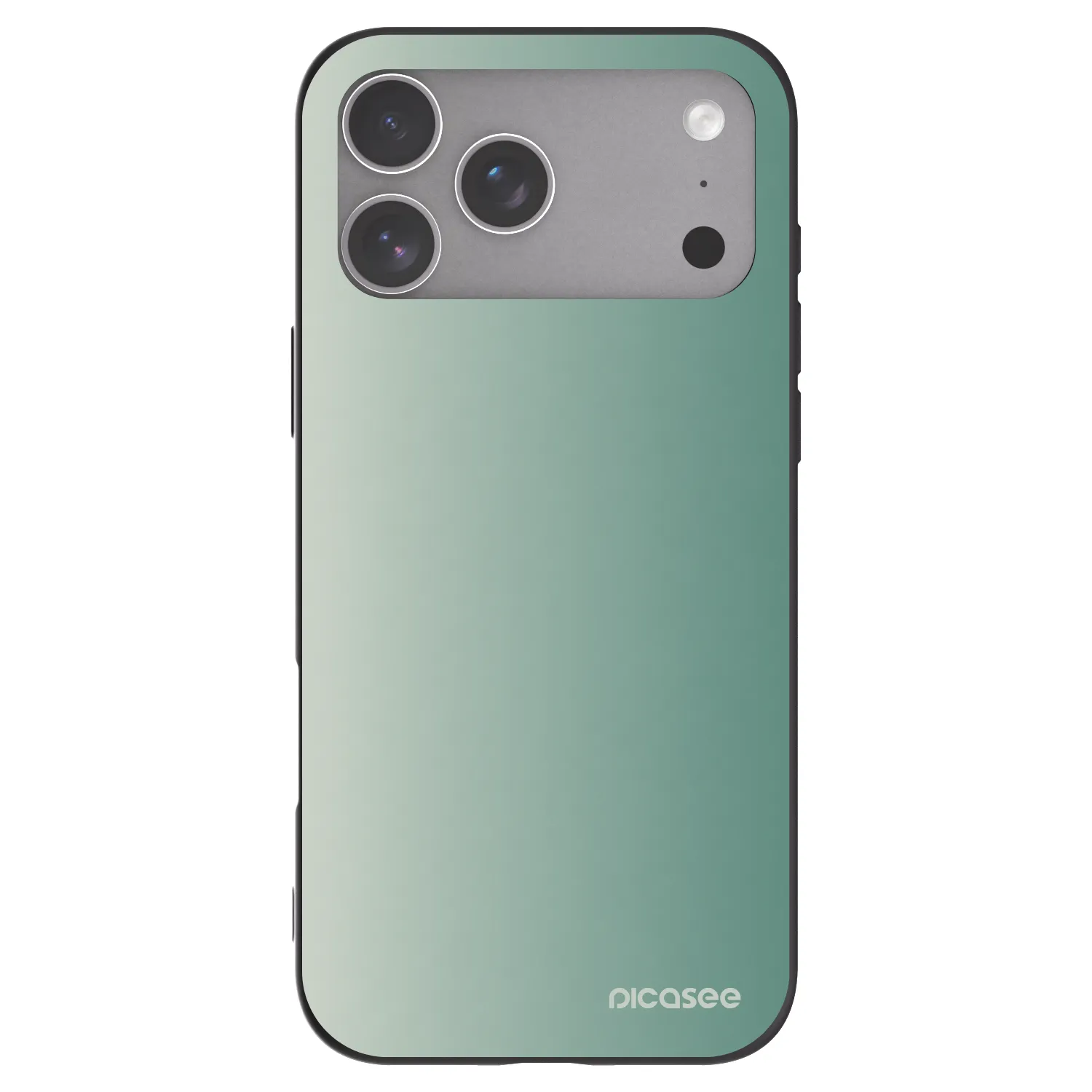 Picasee silikonowe czarne etui na Apple iPhone 18 Pro Max - Misty Sage