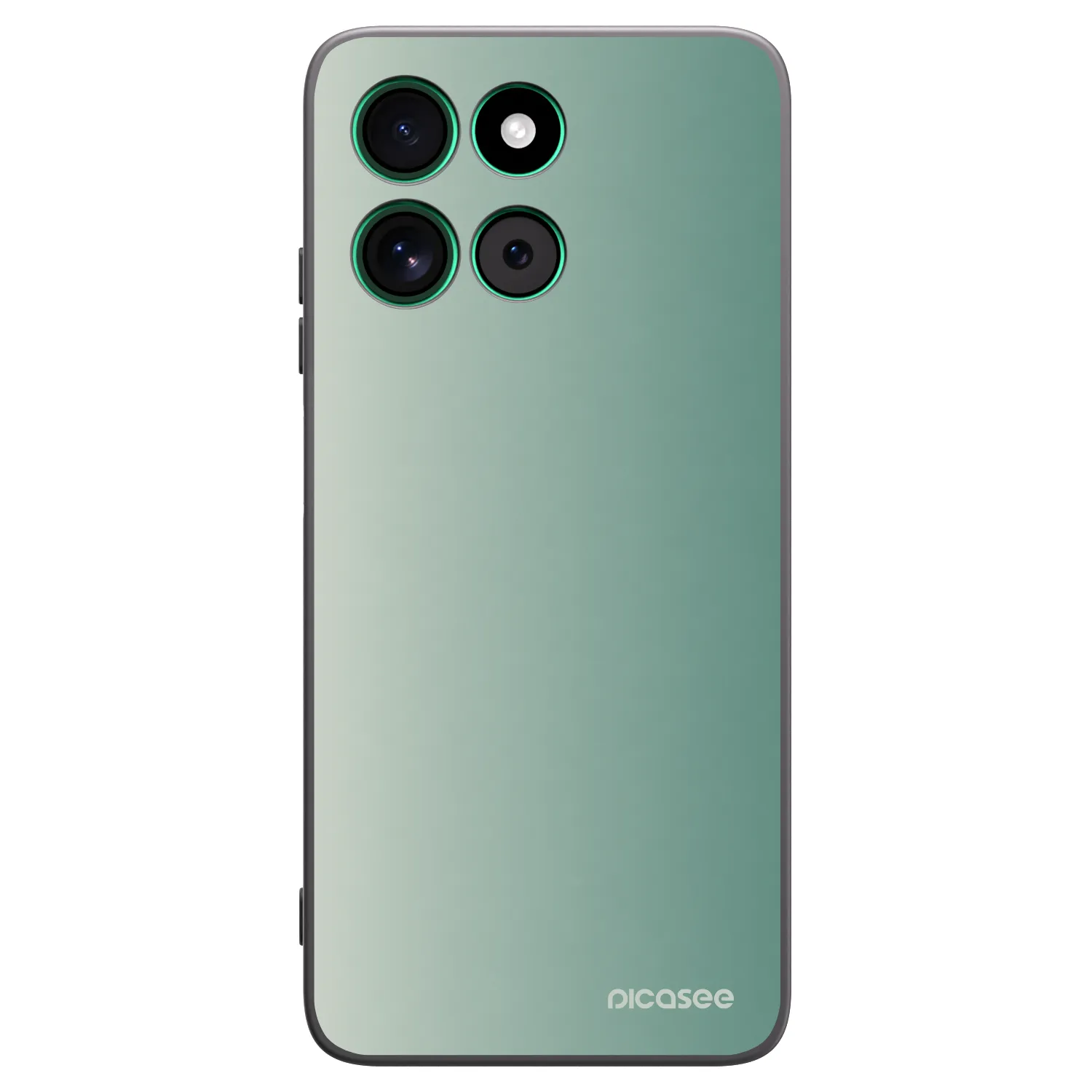 Picasee silikonowe czarne etui na Motorola Moto G57 Power - Misty Sage