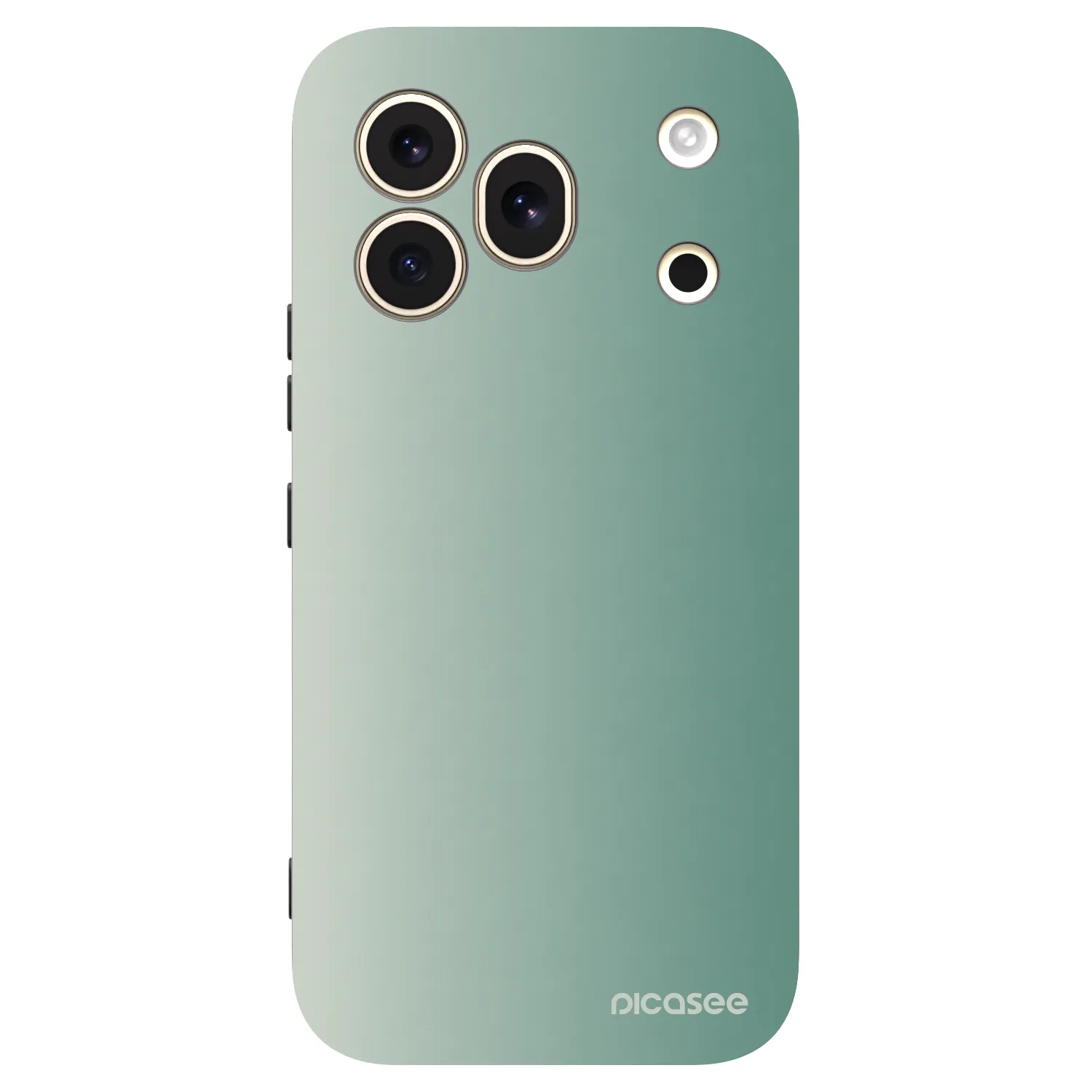 Picasee silikonowe czarne etui na Honor 600 Pro - Misty Sage
