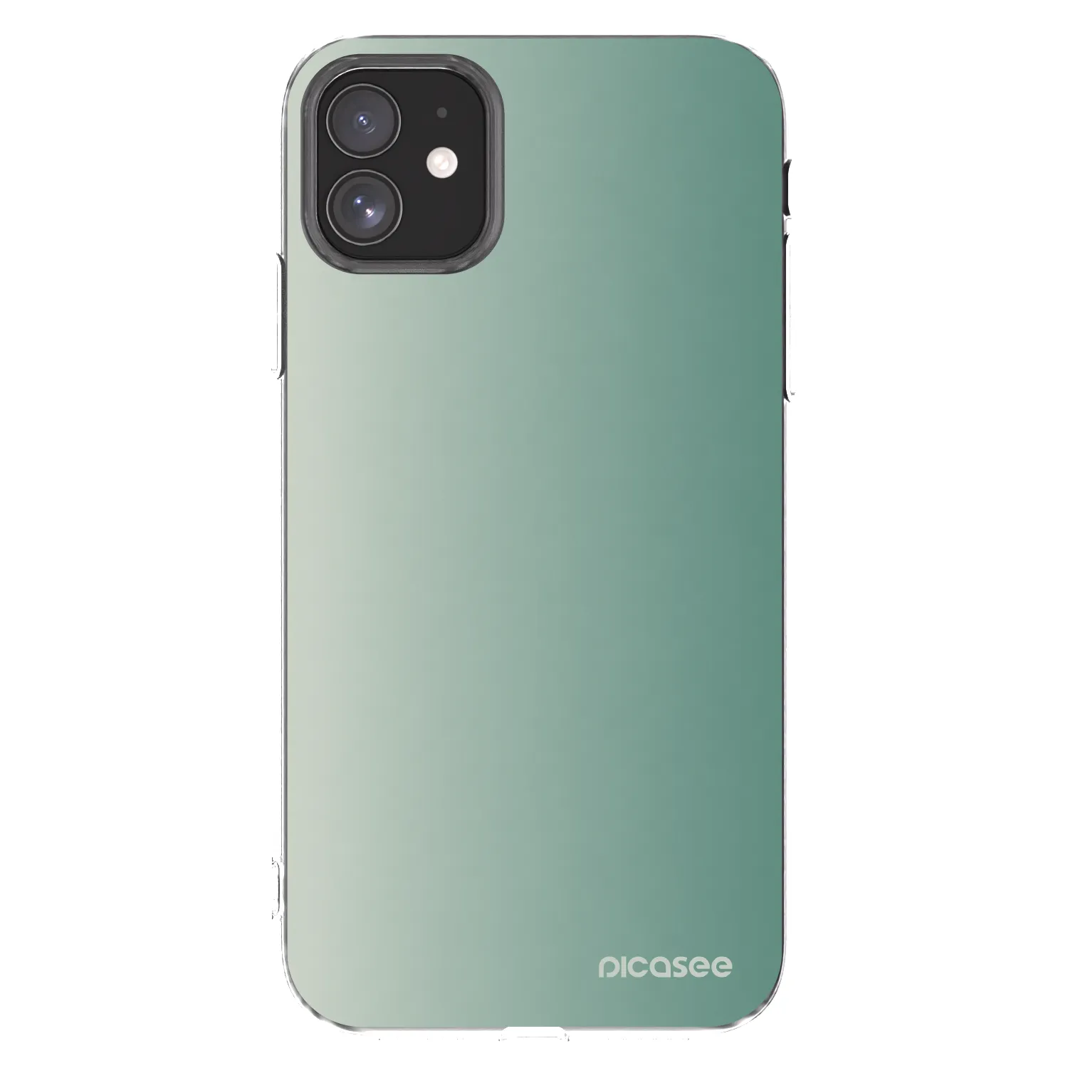 Picasee silikonowe przeźroczyste etui na Apple iPhone 11 - Misty Sage