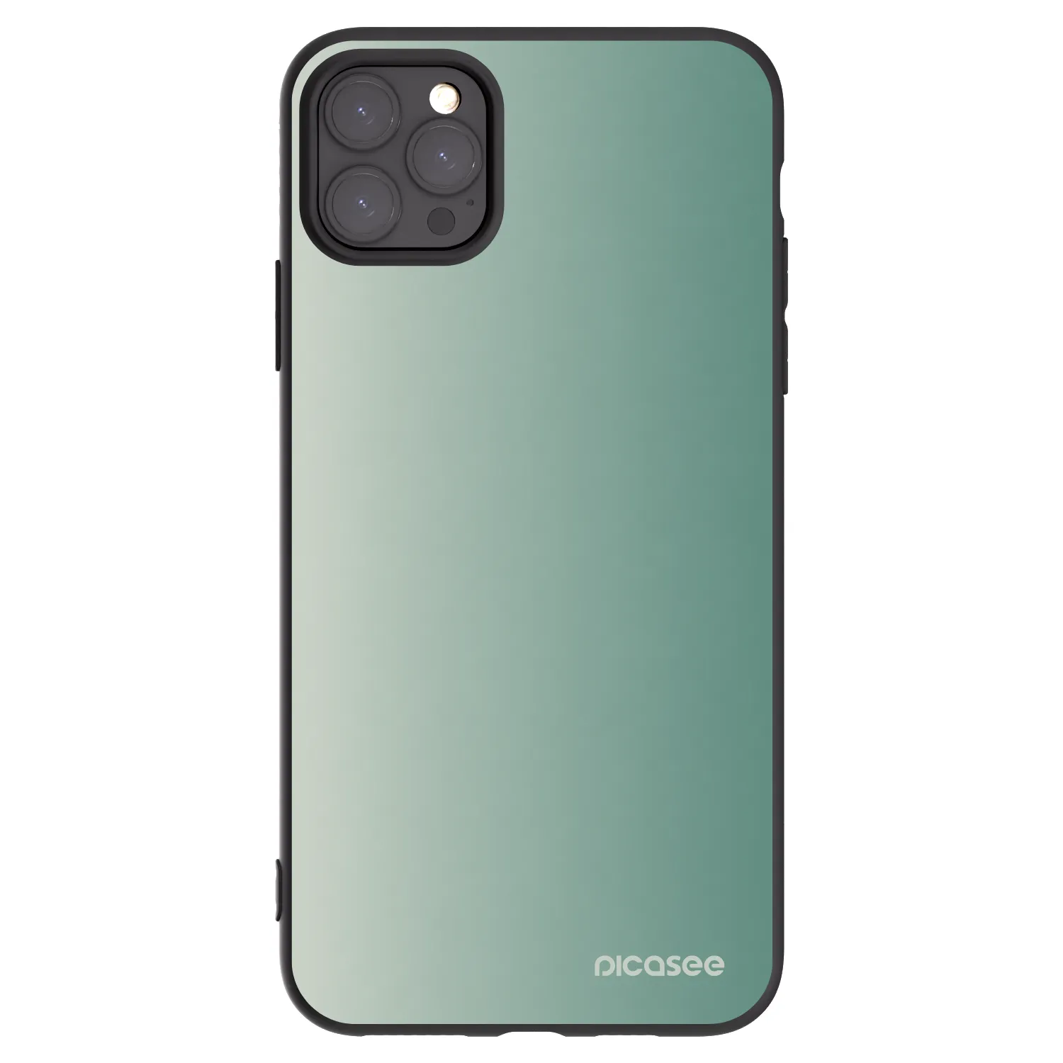 Picasee silikonowe czarne etui na Apple iPhone 11 Pro Max - Misty Sage