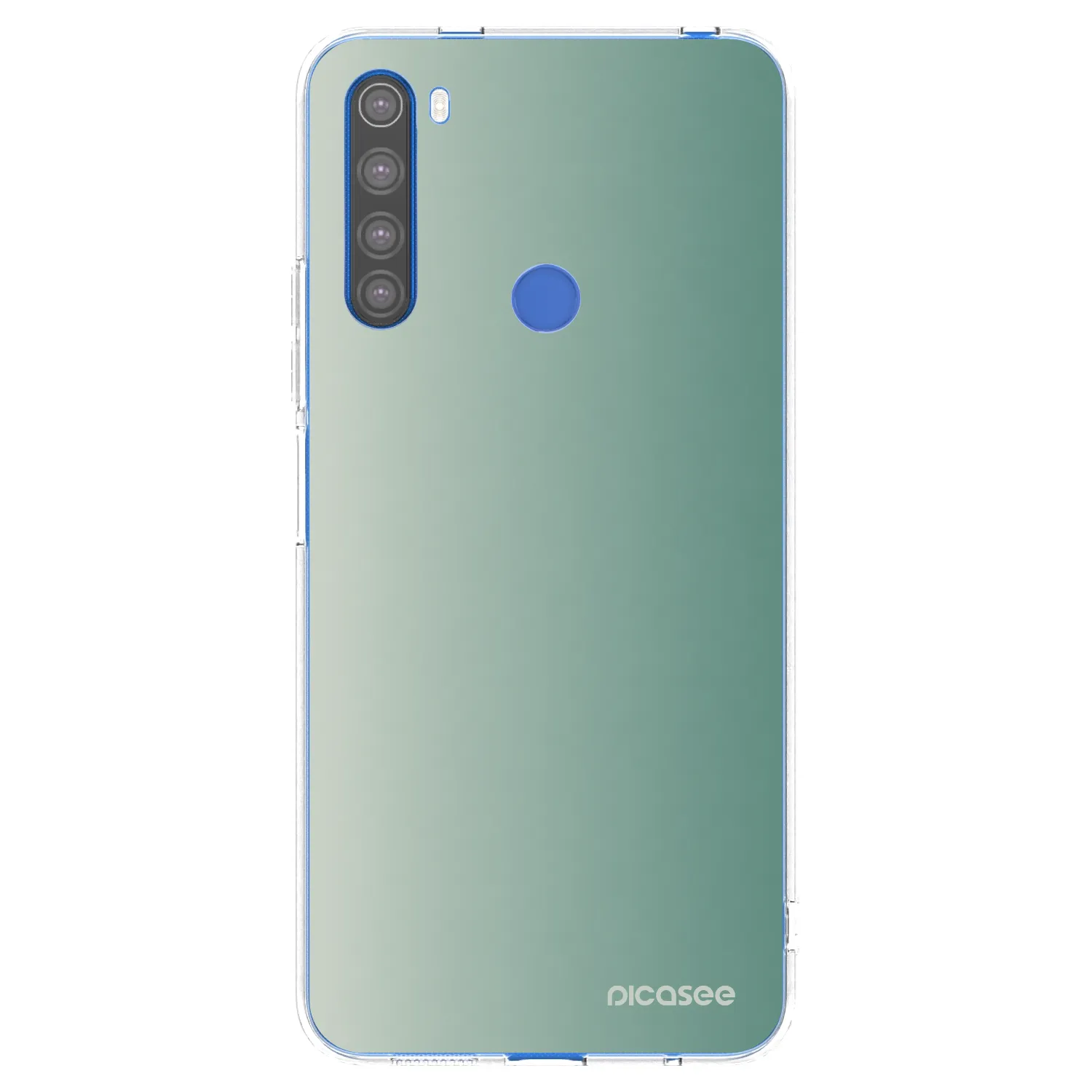 Picasee silikonowe przeźroczyste etui na Xiaomi Redmi Note 8T - Misty Sage