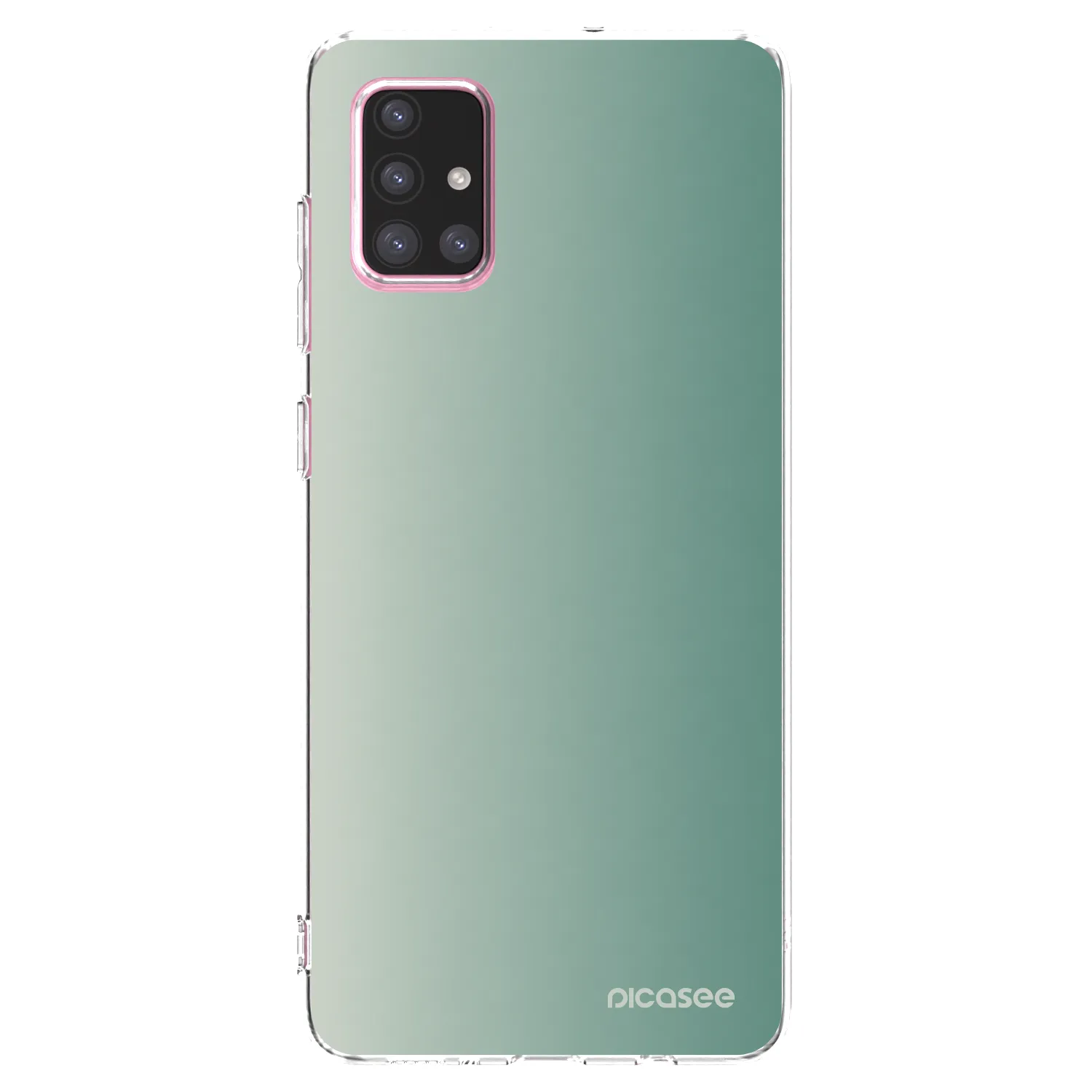 Picasee silikonowe przeźroczyste etui na Samsung Galaxy A71 A715F - Misty Sage