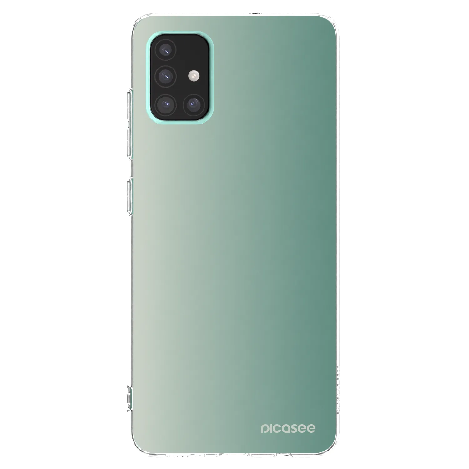 Picasee silikonowe przeźroczyste etui na Samsung Galaxy A51 A515F - Misty Sage