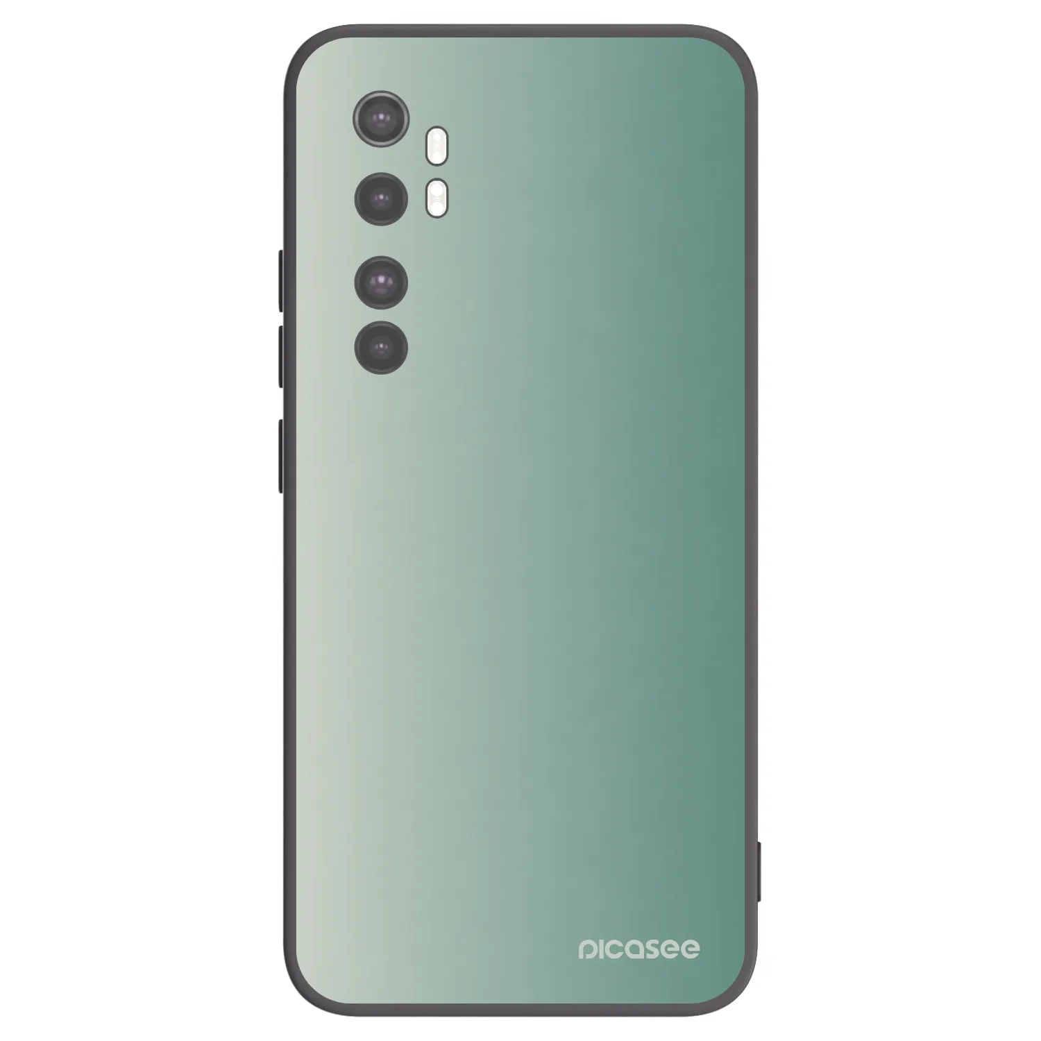 Picasee silikonowe czarne etui na Xiaomi Mi Note 10 Lite - Misty Sage