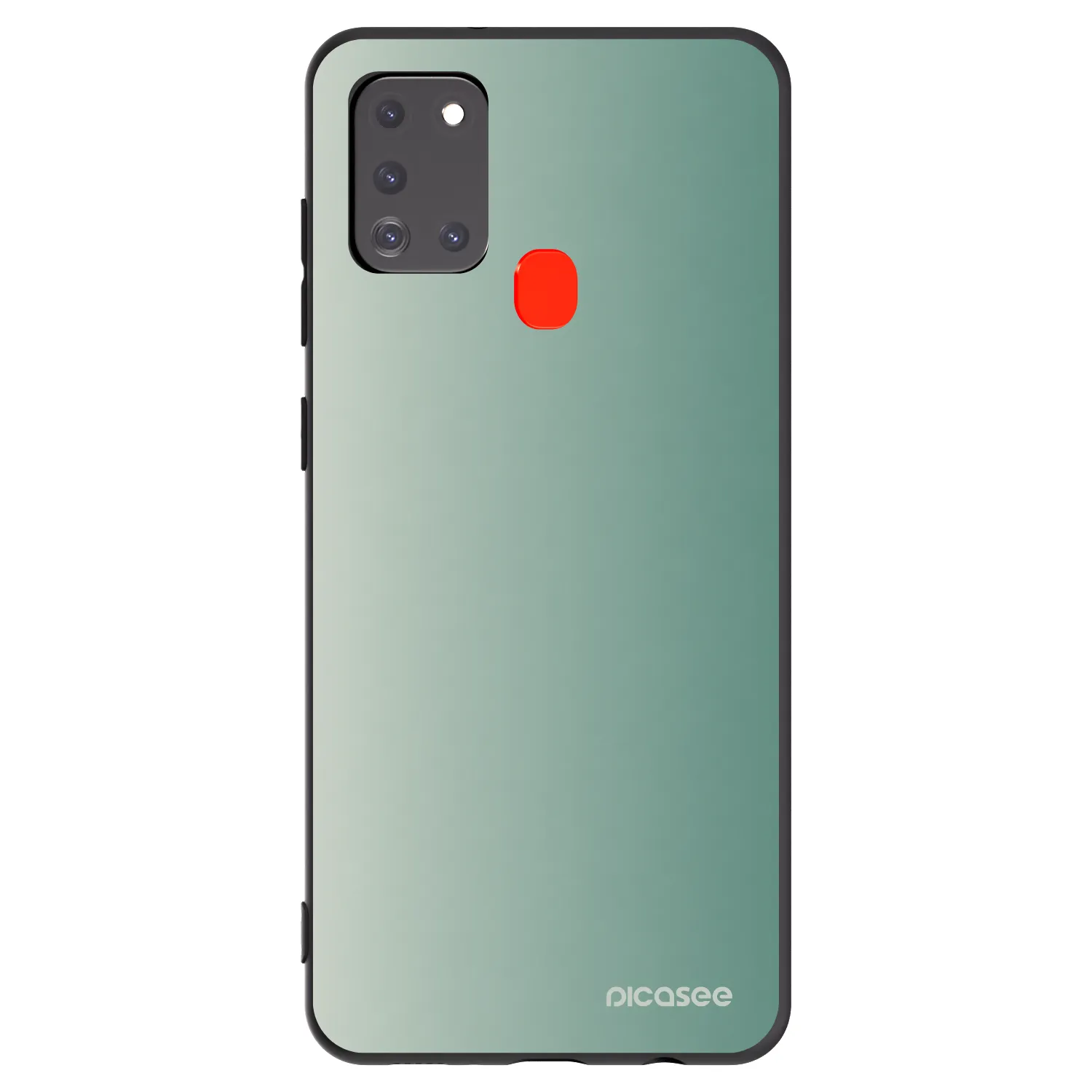 Picasee silikonowe czarne etui na Samsung Galaxy A21s - Misty Sage