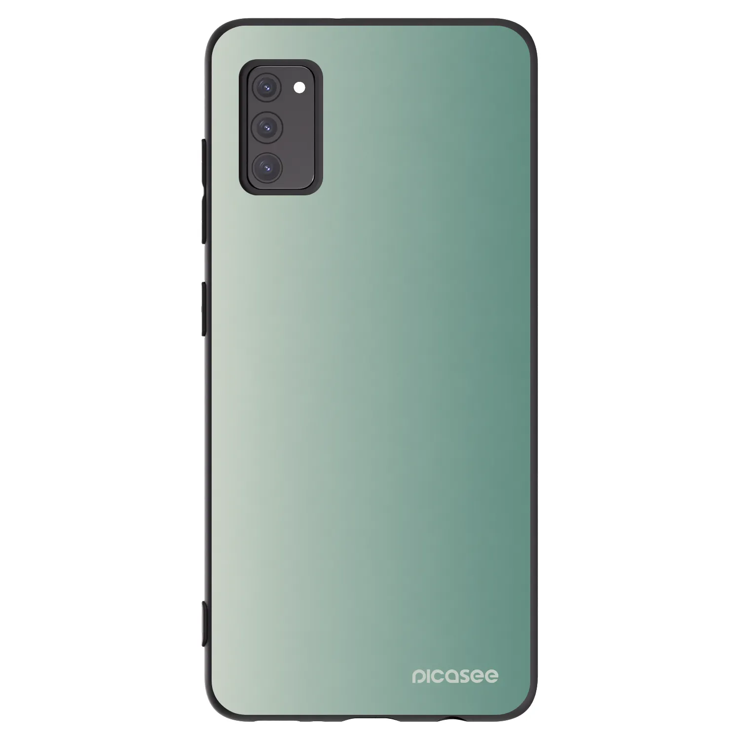 Picasee silikonowe czarne etui na Samsung Galaxy A41 A415F - Misty Sage