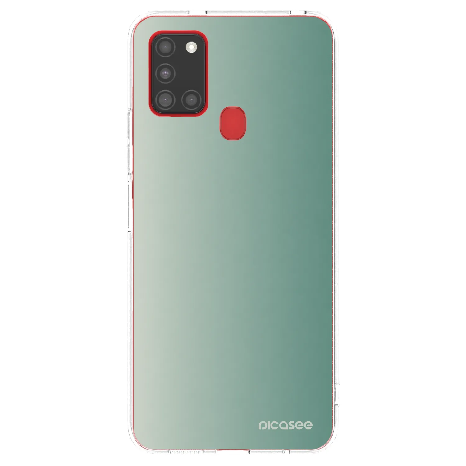 Picasee silikonowe przeźroczyste etui na Samsung Galaxy A21s - Misty Sage