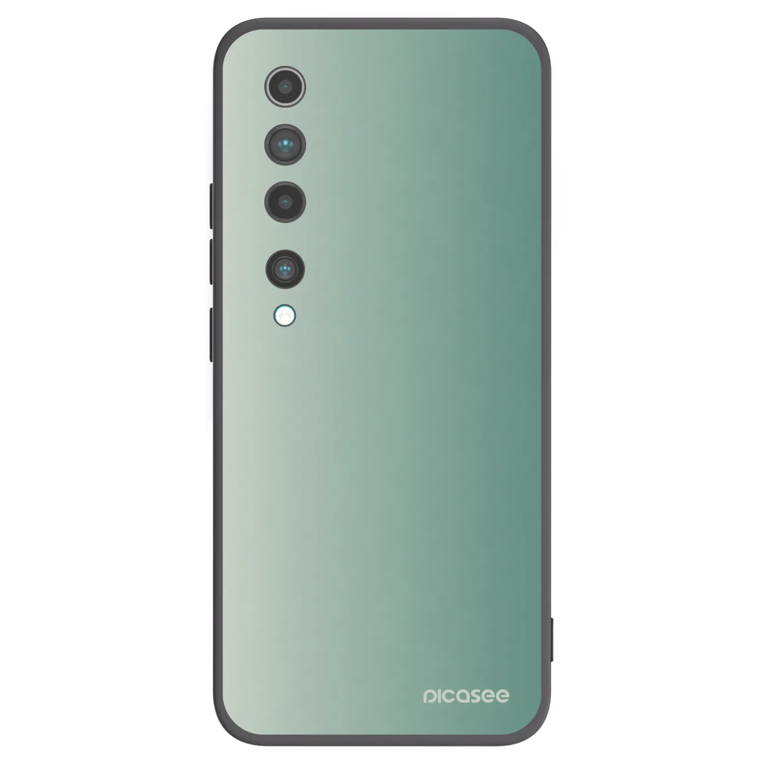 Picasee silikonowe czarne etui na Xiaomi Mi 10 - Misty Sage