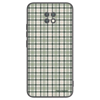 Picasee silikonowe czarne etui na Xiaomi Redmi Note 9T - Sage Tartan
