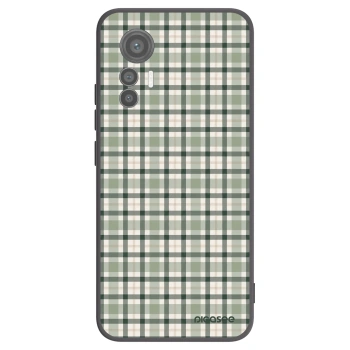 Picasee silikonowe czarne etui na Xiaomi 12 Lite - Sage Tartan