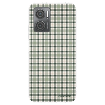 Picasee silikonowe przeźroczyste etui na Xiaomi Redmi 10 5G - Sage Tartan