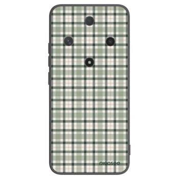 Picasee silikonowe czarne etui na Honor Magic6 Lite 5G - Sage Tartan
