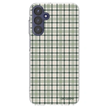 Picasee silikonowe przeźroczyste etui na Samsung Galaxy A15 A155F 4G - Sage Tartan