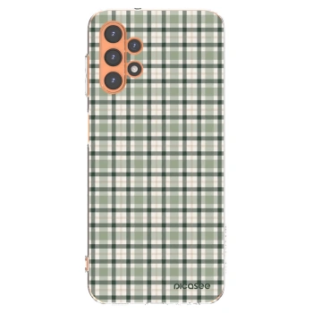 Picasee silikonowe przeźroczyste etui na Samsung Galaxy A13 5G - Sage Tartan