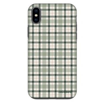 Etui na Apple iPhone XS Max - Sage Tartan