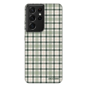 Etui na Samsung Galaxy S21 Ultra 5G G998B - Sage Tartan
