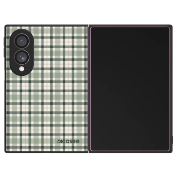 Etui na Samsung Galaxy Z Fold8 5G - Sage Tartan