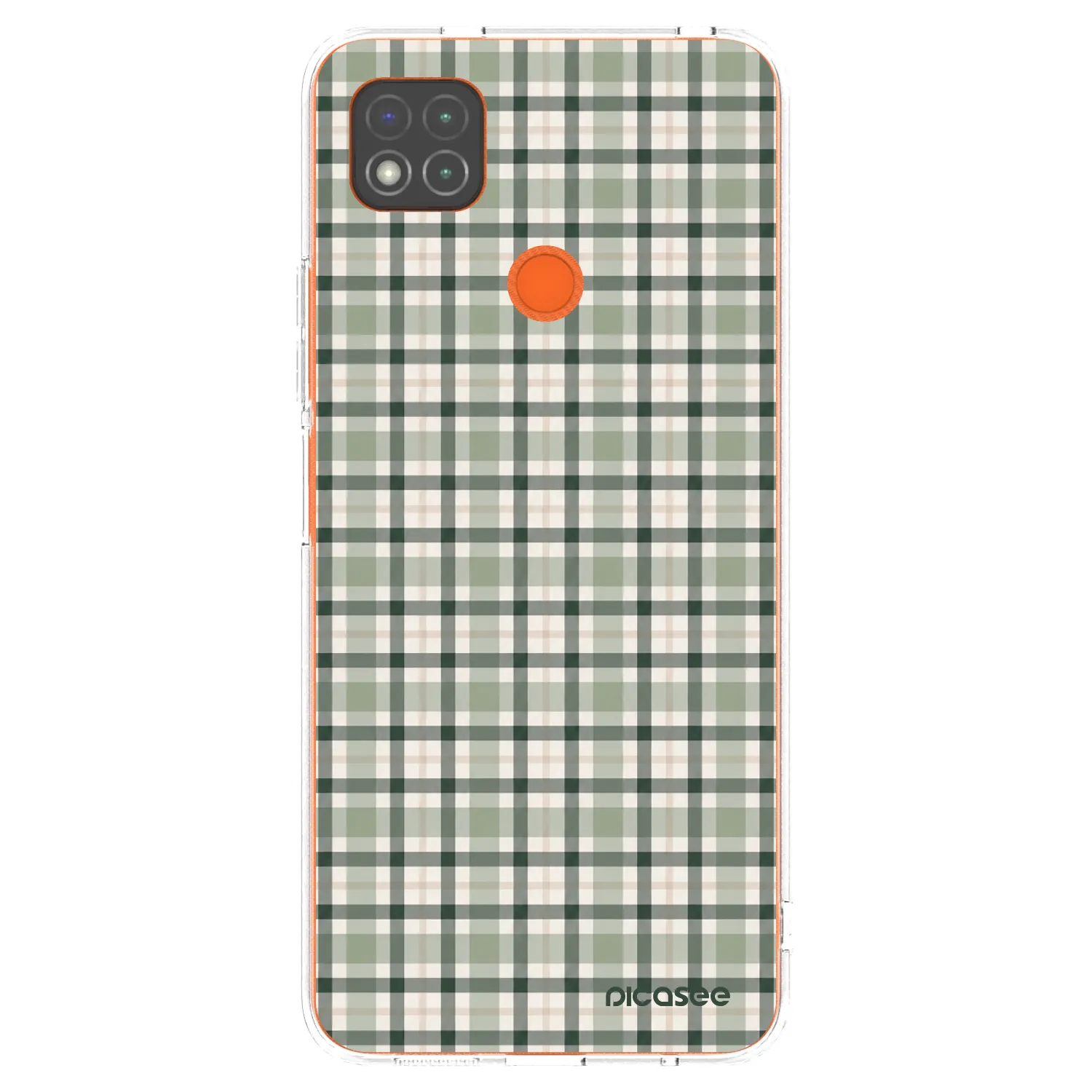 Picasee silikonowe przeźroczyste etui na Xiaomi Redmi 9C - Sage Tartan