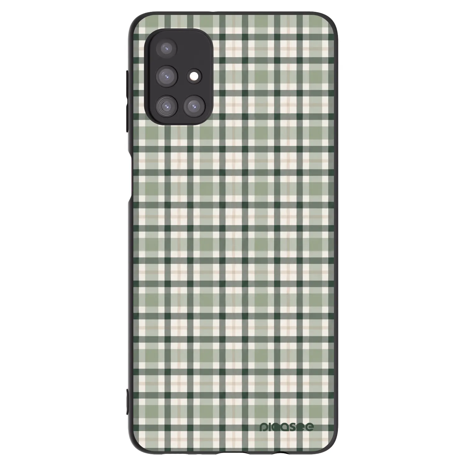 Picasee silikonowe czarne etui na Samsung Galaxy M31s - Sage Tartan