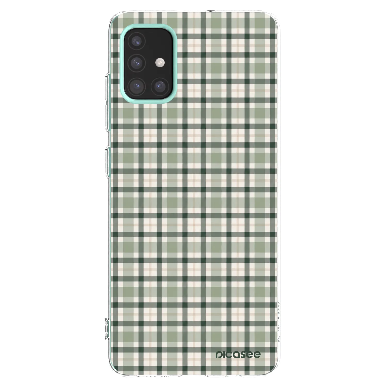 Picasee silikonowe przeźroczyste etui na Samsung Galaxy M31s - Sage Tartan