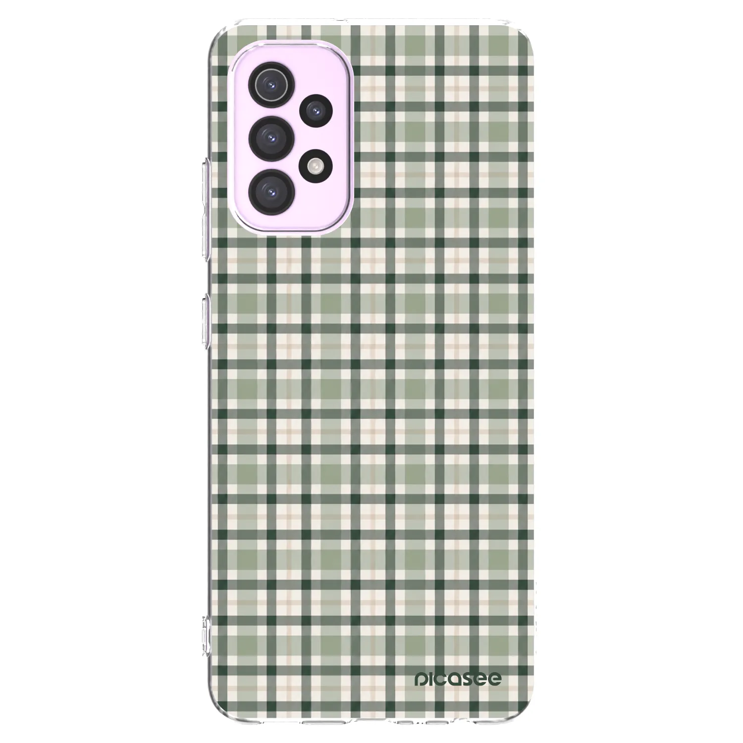 Picasee silikonowe przeźroczyste etui na Samsung Galaxy A32 5G A326B - Sage Tartan