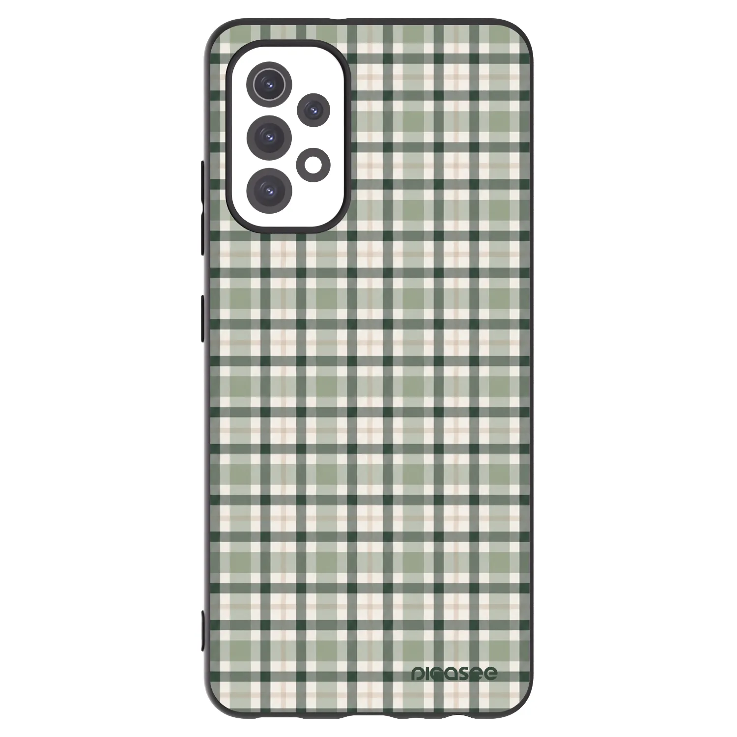 Picasee silikonowe czarne etui na Samsung Galaxy A32 5G A326B - Sage Tartan