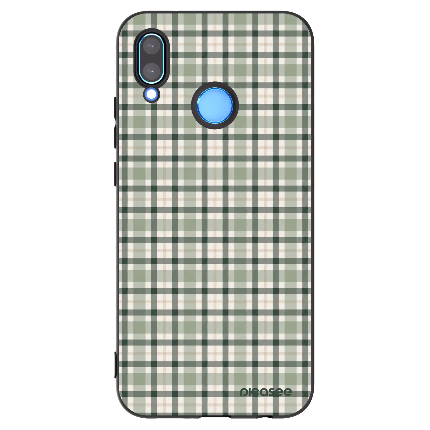 Picasee silikonowe czarne etui na Huawei P20 Lite - Sage Tartan
