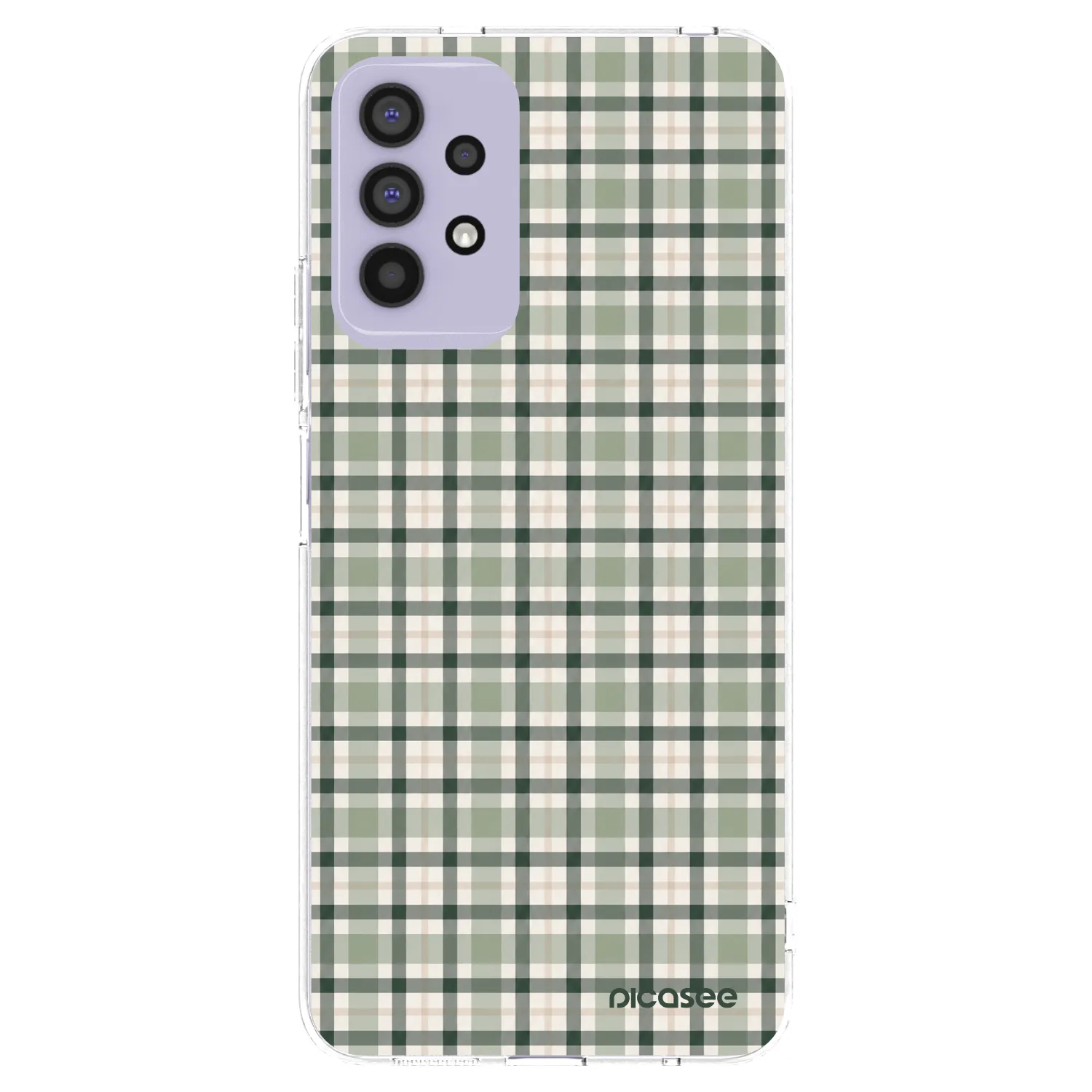 Picasee silikonowe przeźroczyste etui na Samsung Galaxy A32 4G SM-A325F - Sage Tartan